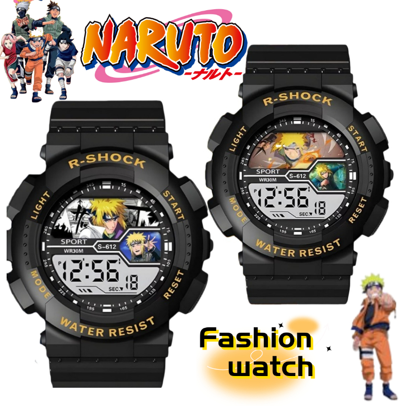 Anime Merchandise Naruto - Reloj Electrónico de Moda con Diseño