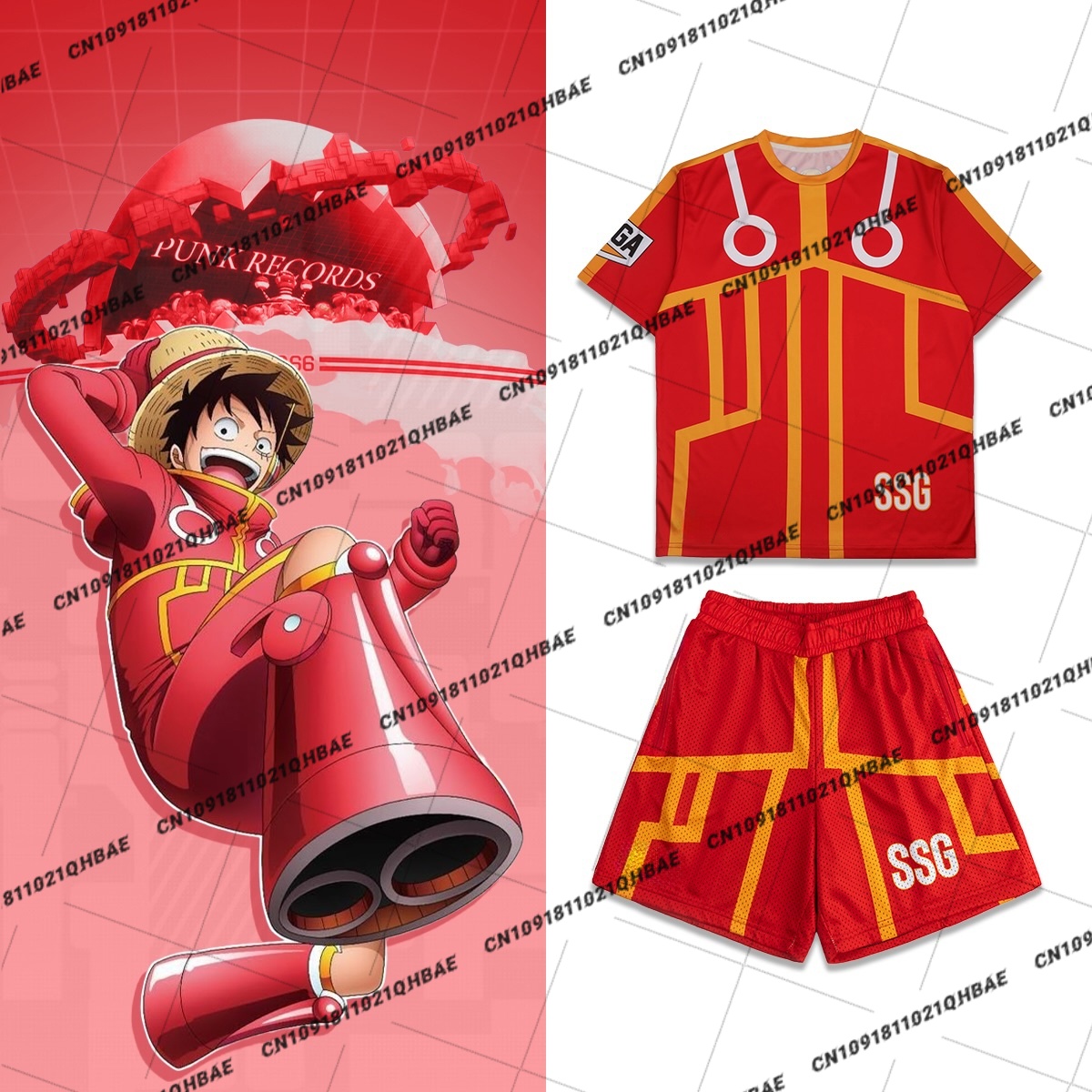 Anime Merchandise Men - Nuevo Conjunto de Camiseta y Pantalones