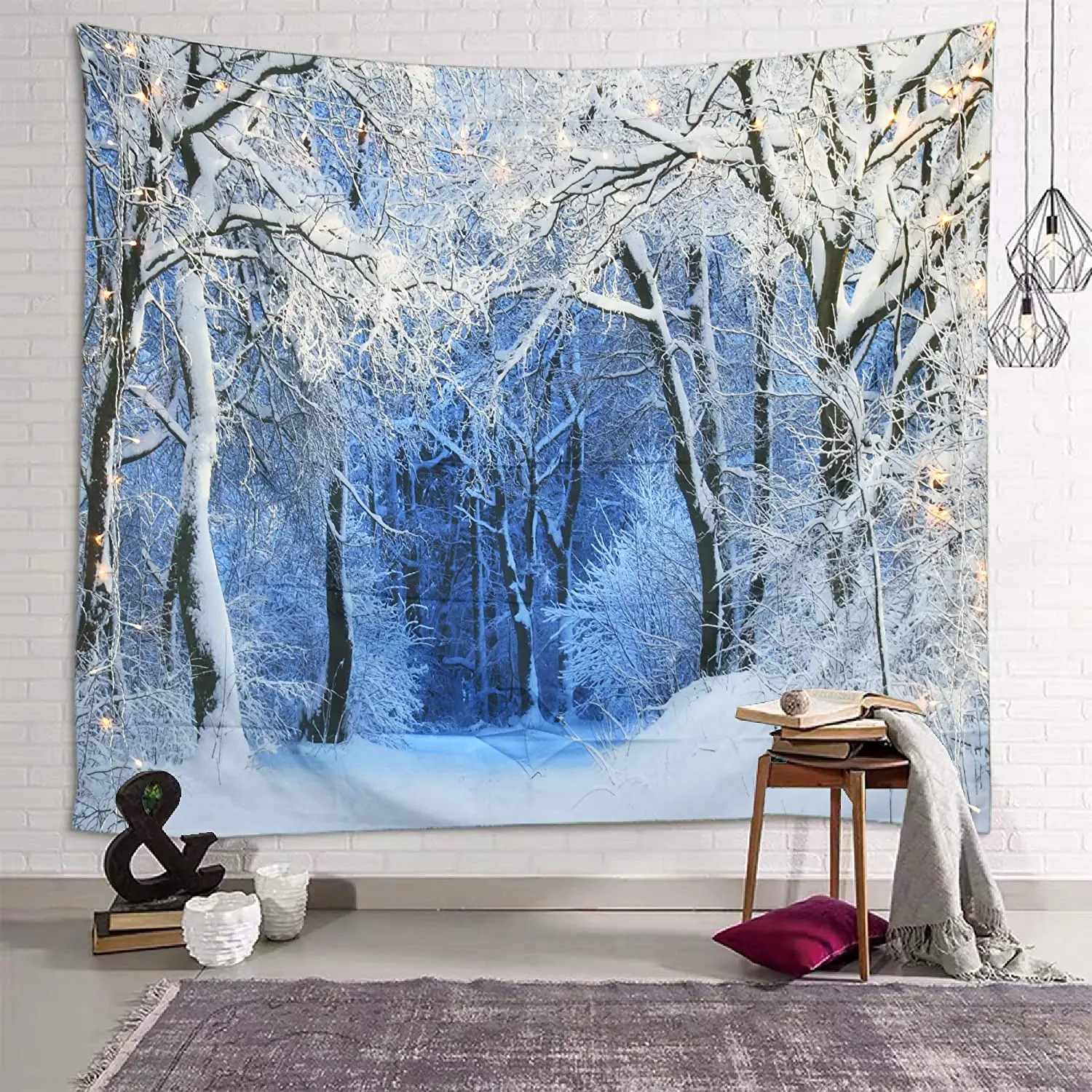 Wall Scroll Tapestry - Tapiz navideño colgante de pared para