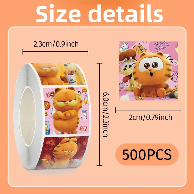 Pegatinas de Garfield, 500 Uni - Anime Merchandise Wholesale reseña y precio