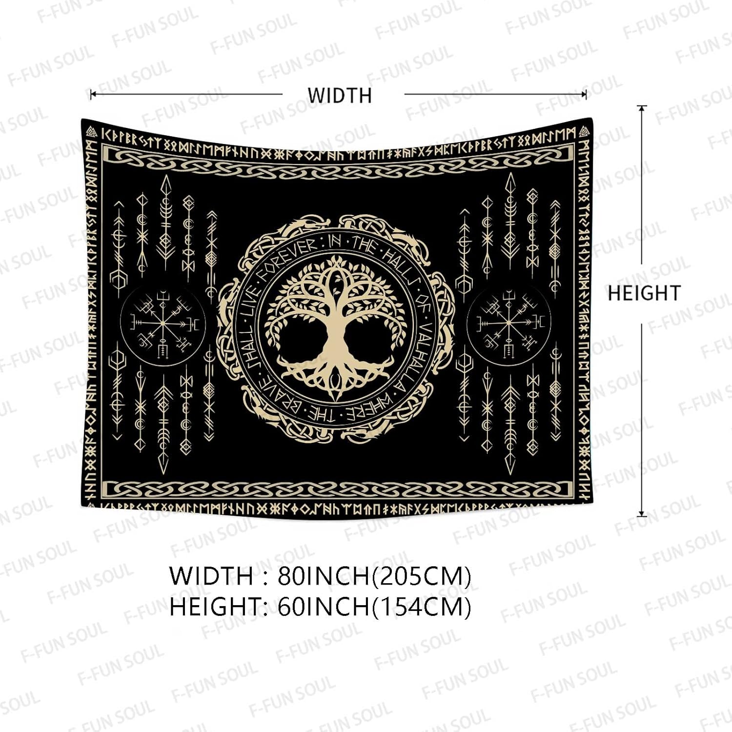 Tapiz de Mitología Nórdica, Es - Wall Scroll Tapestry reseña y precio