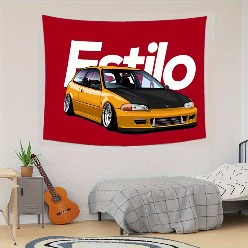 Tapicería automotriz Honda Civ - Wall Scroll Tapestry reseña y precio
