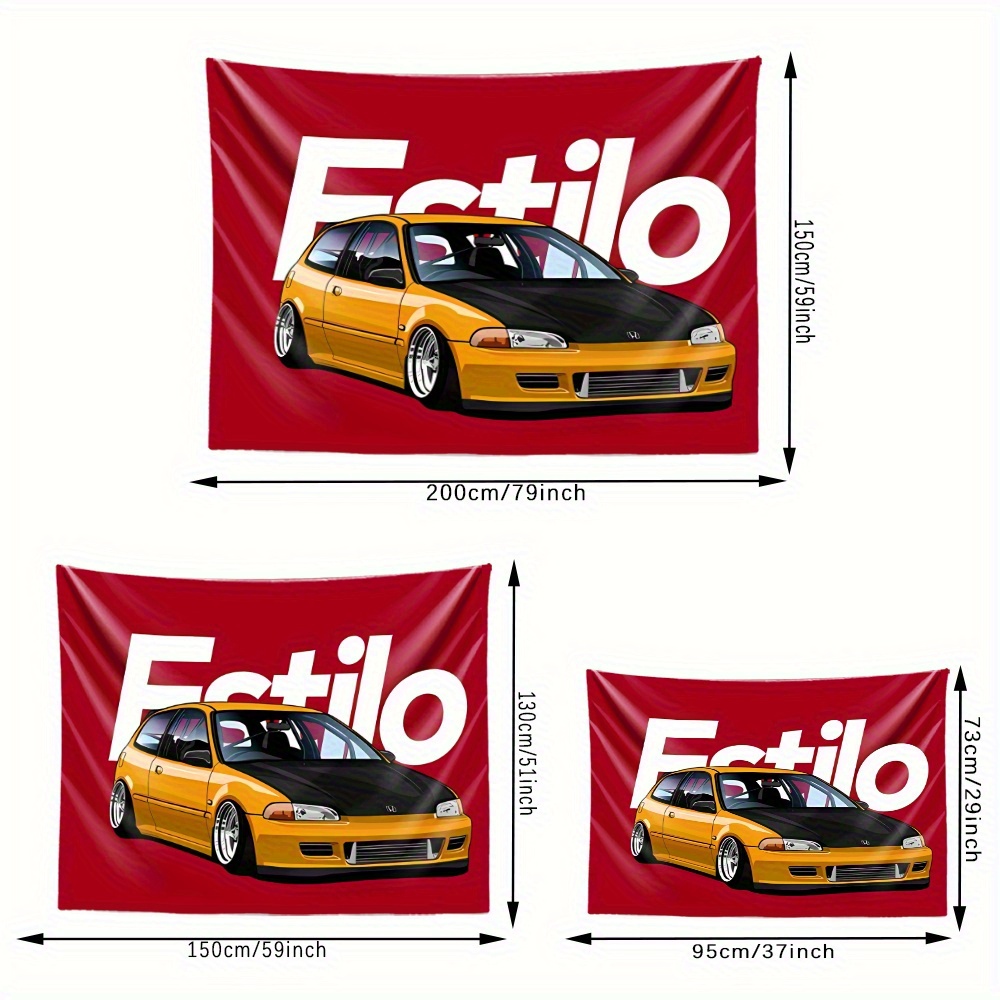 Tapicería automotriz Honda Civ - Wall Scroll Tapestry reseña y precio